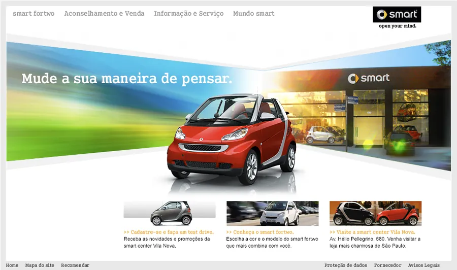 Europamotors e Denigris — Home do site smart fortwo
