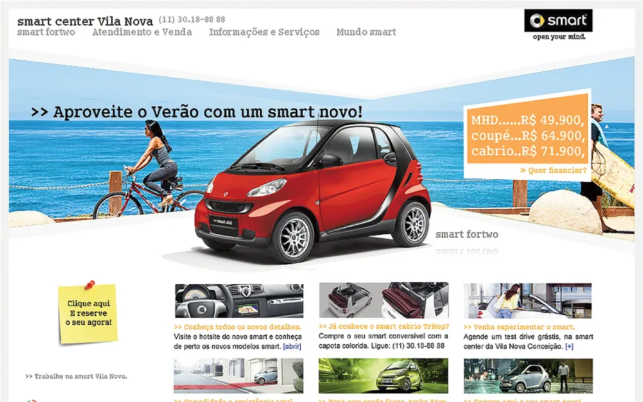 Europamotors e Denigris — Site smart fortwo
